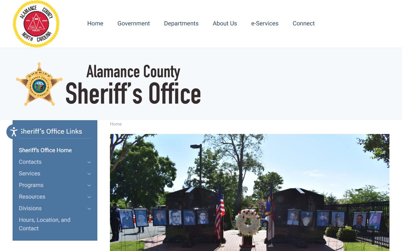 Alamance County Sheriff Office serving Burlington criminal court records