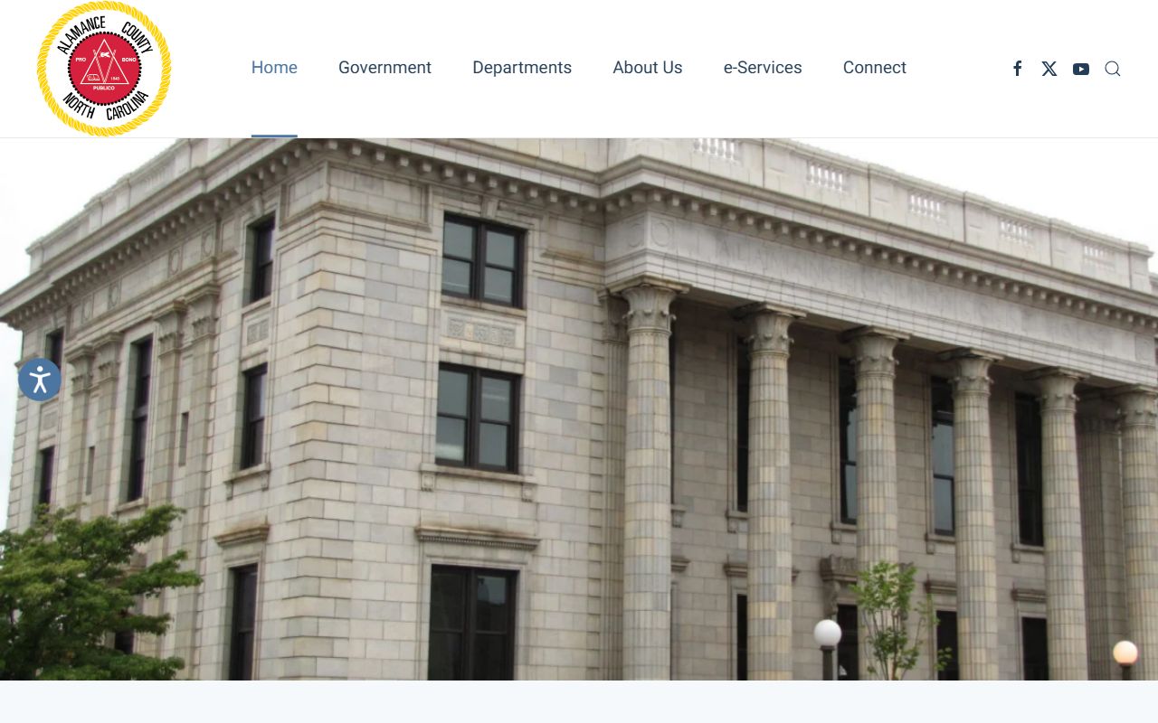 Alamance County government website criminal court records