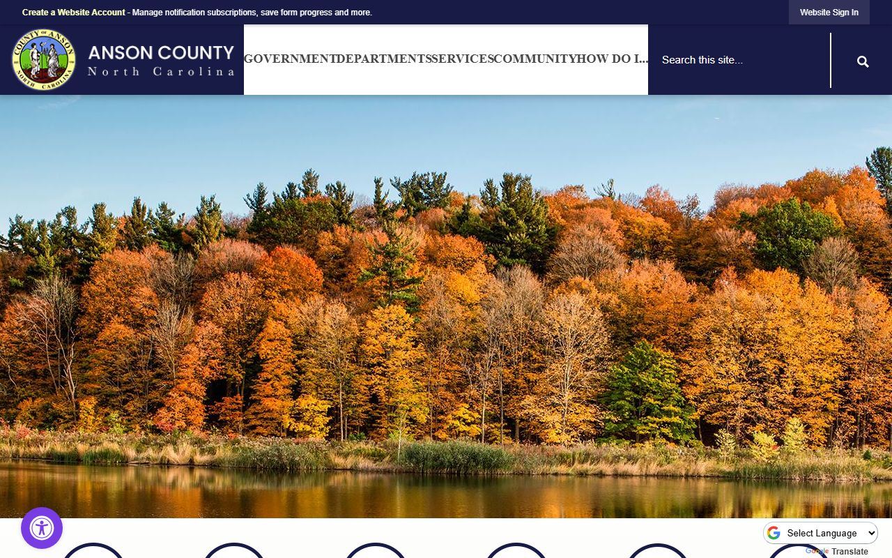 Anson County government website criminal court records