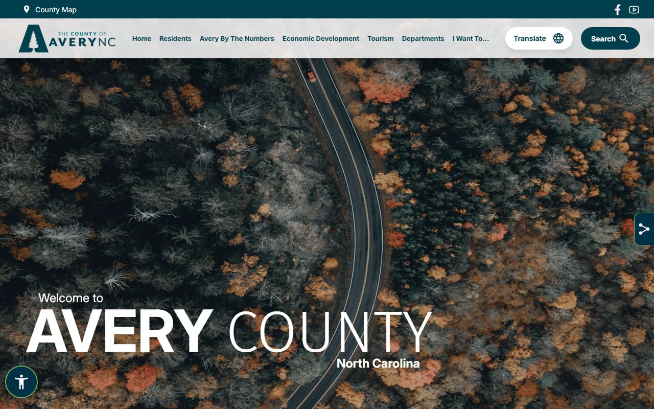 Avery County government website for criminal court records