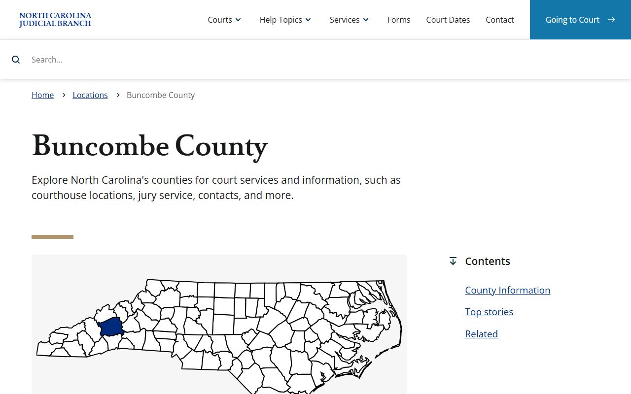 Buncombe County criminal court records
