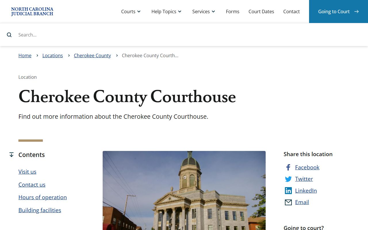 Cherokee County courthouse criminal court records