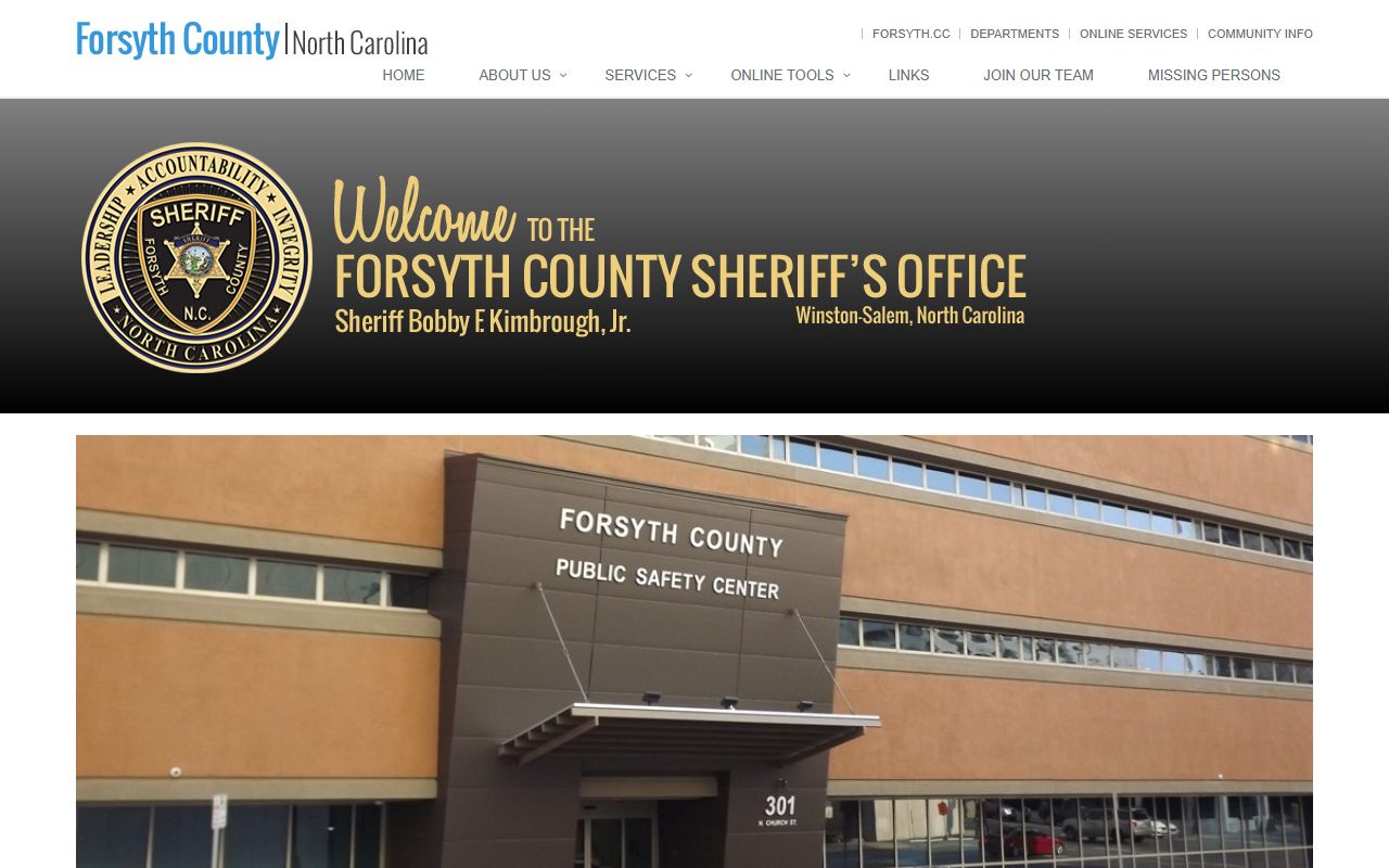Forsyth County criminal court records sheriff office