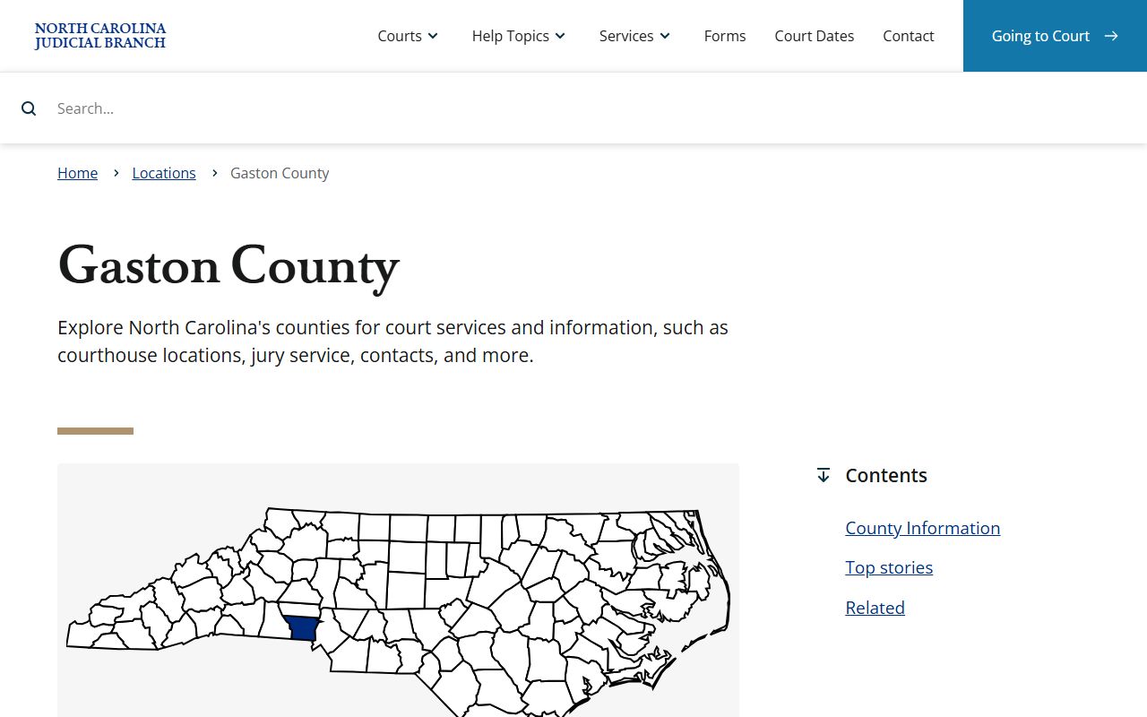 Gaston County criminal court records