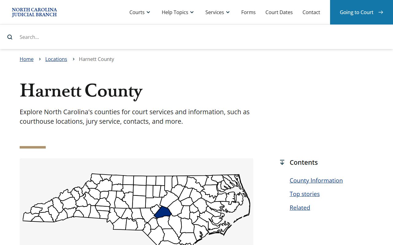 Harnett County criminal court records