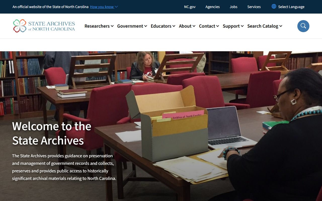 North Carolina State Archives historical criminal court records